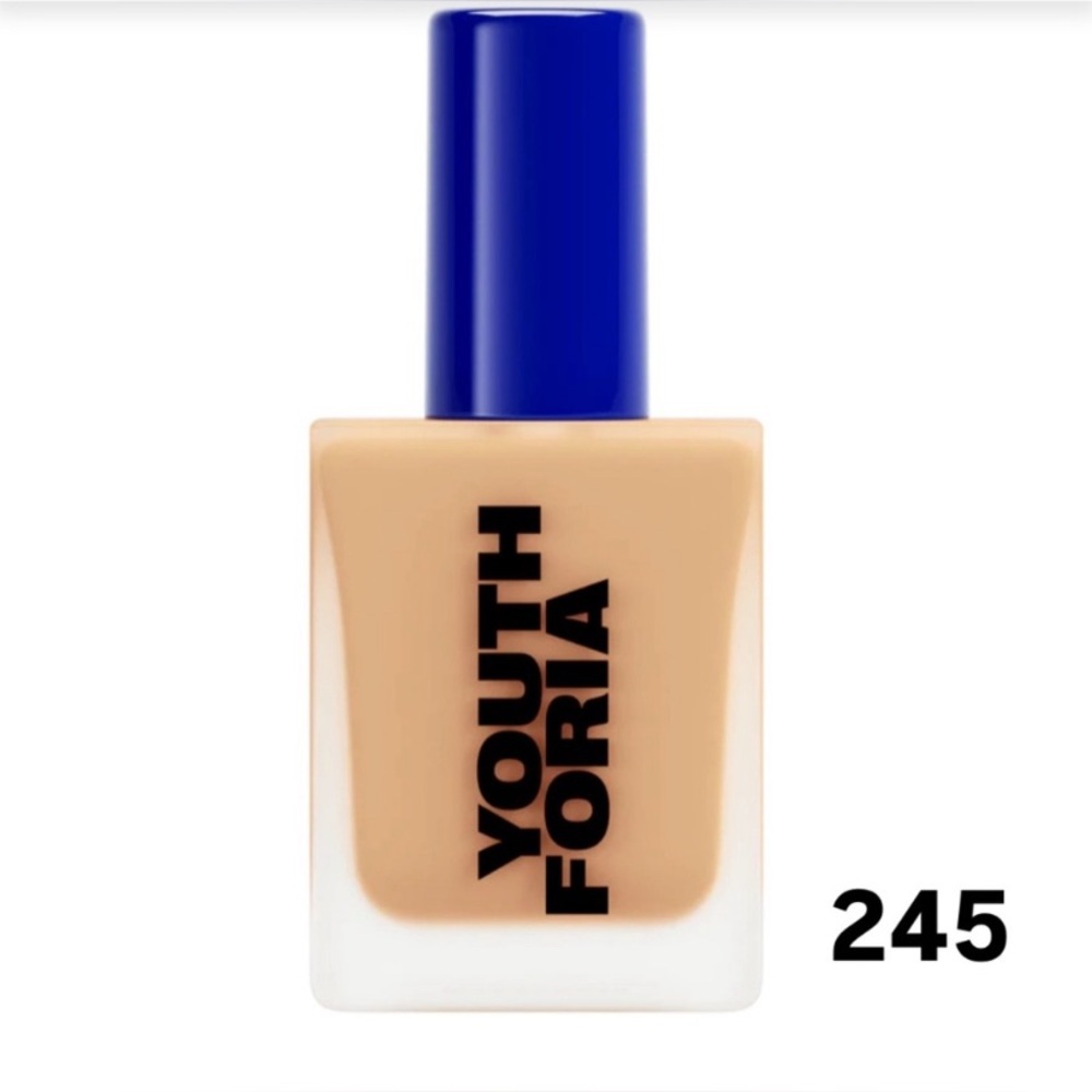NIB YOUTHFORIA DATE NIGHT SKIN TINT SERUM FOUNDATION 245 Light to Light Medium